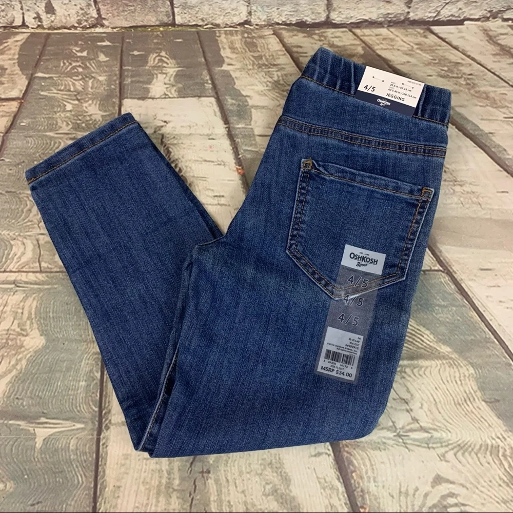OshKosh Bgosh Blue Denim Wash Pull On Jegging Size 4/5
